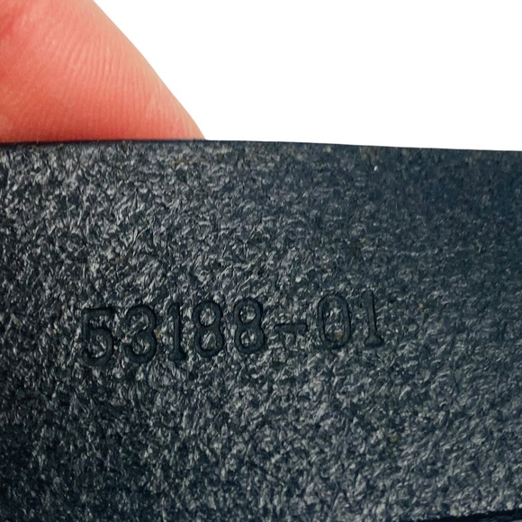 WILSON LEATHER Pelle Studio Italian Leather Belt in Black size 34 - Picture 6 of 7